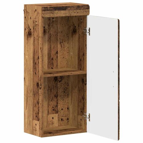 Badkamerwandkast TULUM Oudhout 37 x 24,5 x 86 cm Bewerkt hout 5