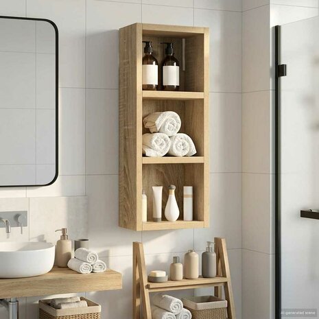 Badkamerwandkast Sonoma Eiken 20 x 10 x 50 cm 5