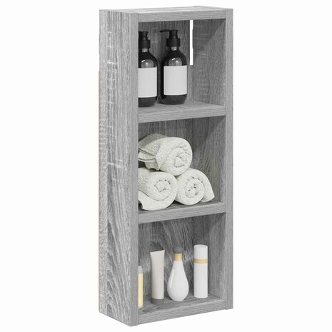 Badkamerwandkast Grijze Sonoma 20 x 10 x 50 cm 3