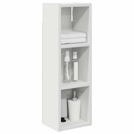 Badkamerwandkast Wit 20 x 16 x 62,5 cm Geconstrueerd hout 3