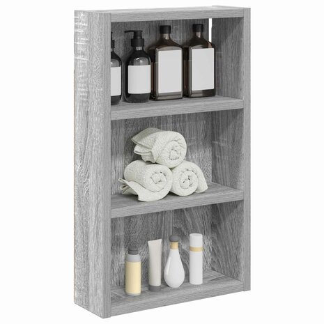 Badkamerwandkast Grijze Sonoma 30 x 10 x 50 cm 3