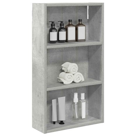 Badkamerwandkast Beton Grijs 40 x 14 x 70 cm 3