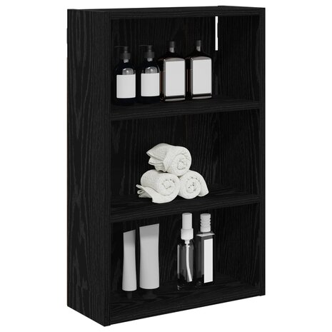 Badkamerwandkast Zwarte Eik 40 x 16 x 62,5 cm 3