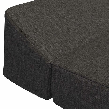 Opvouwbare slaapbankDonkergrijs 120 x 60 x 49 cm Stof 5