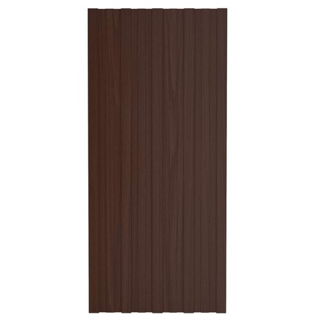 Dakpaneel 12 st Bruin 100 x 45 cm Verzinkt staal 3