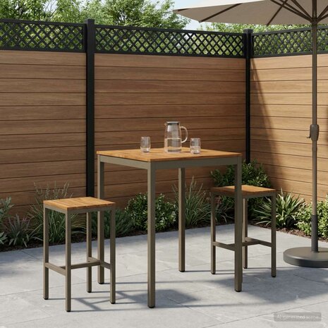 Tuin Bartafel Natuurlijk en Koffie 80 x 80,5 x 105 cm 1