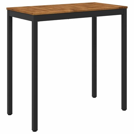 Tuin Bartafel Naturel en Zwart 108,5 x 55 x 105 cm 2