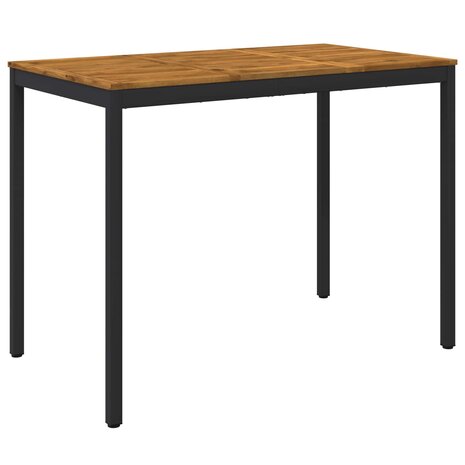 Tuin Bartafel Naturel en Zwart 141 x 80,5 x 105 cm 2
