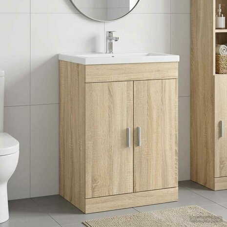 Wastafelkast Sonoma Eiken 56 x 37,5 x 81 cm 1