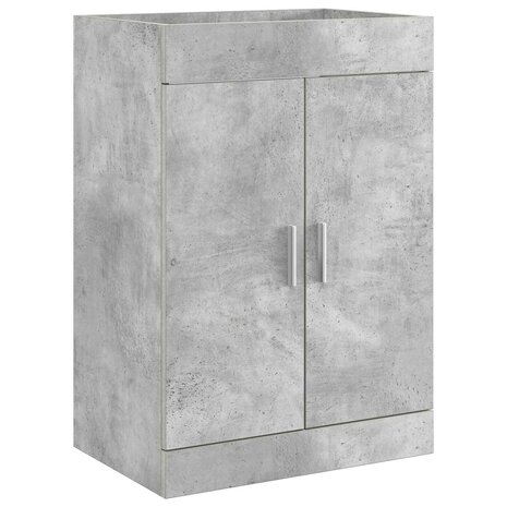 Wastafelkast Betongrijs 56 x 37,5 x 81 cm 2