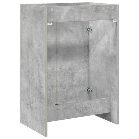 Wastafelkast Betongrijs 56 x 37,5 x 81 cm 6