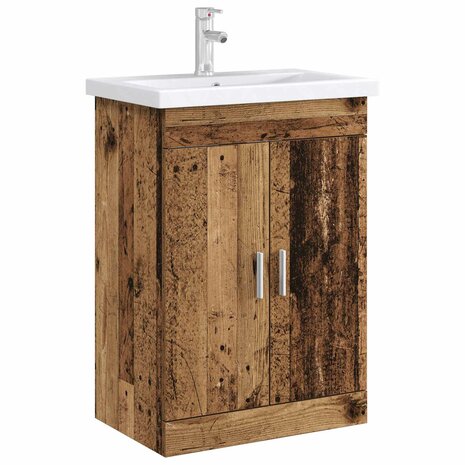 Wastafelkast Oud hout 56 x 37,5 x 81 cm 3