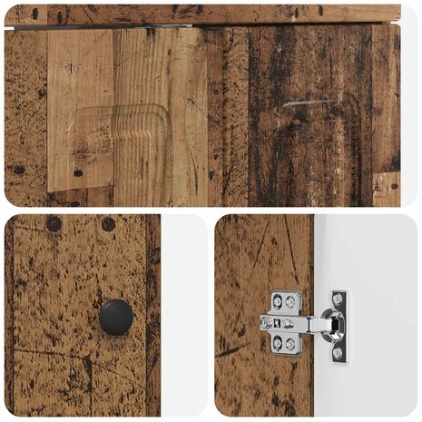 Wastafelkast Oud hout 56 x 37,5 x 81 cm 7