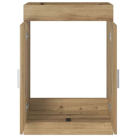 Wastafelkast Artisanaal eiken 56 x 37,5 x 81 cm 4
