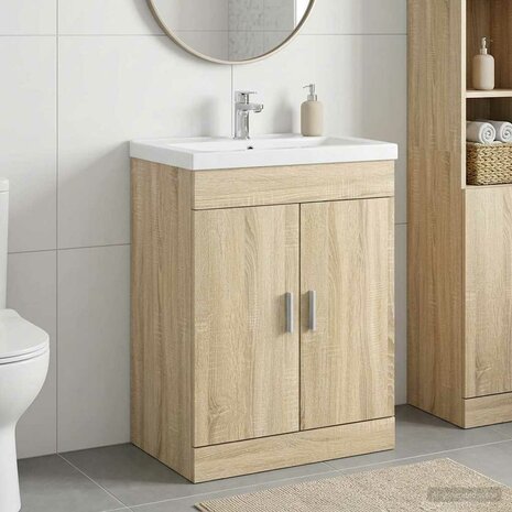 Wastafelkast Sonoma Eiken 78,5 x 37,5 x 81 cm 1