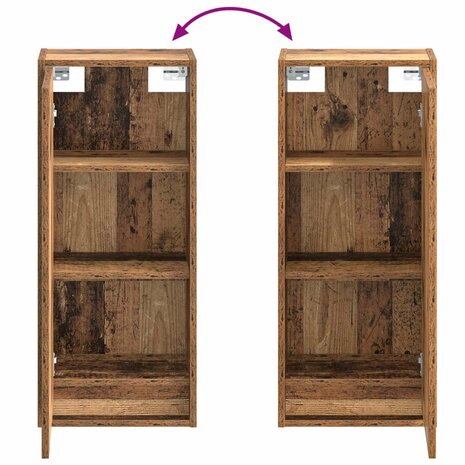 Wastafelmeubel Oud hout 35 x 20 x 81 cm 7