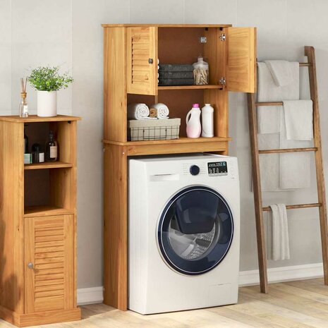 Wasmachinekast VIGO Bruin en Honingbruin 72,5 x 27 x 161 cm 4