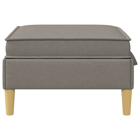 Hocker met Opslag Taupe 70 x 70 x 40 cm Stof 5