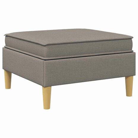 Hocker met Opslag Taupe 70 x 70 x 40 cm Stof 6