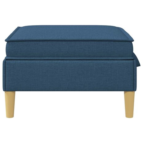 Hocker met Opslag Blauw Stof 5