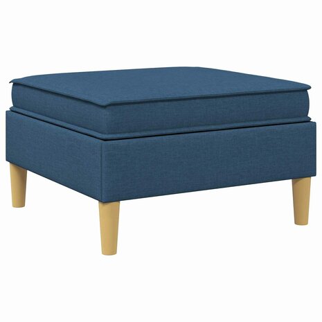 Hocker met Opslag Blauw Stof 6
