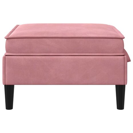 Hocker met Opslag Roze Fluweel 5