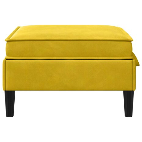 Hocker met Opslag Geel Fluweel 5