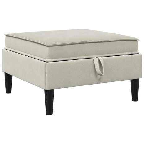 Hocker met Opslag Havermout Fluweel 2