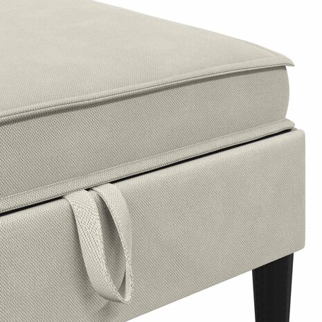 Hocker met Opslag Havermout Fluweel 7