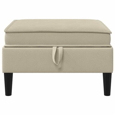 Hocker met Opslag Zand Fluweel 4