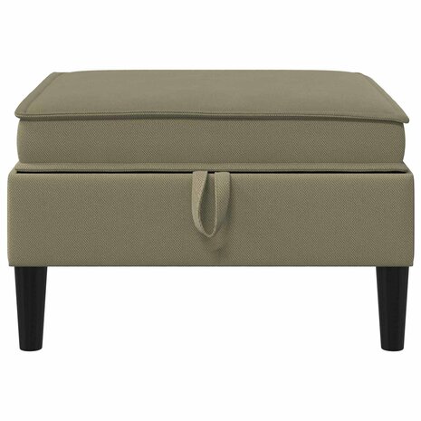 Hocker met Opslag Kaki Fluweel 4
