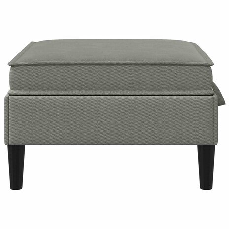 Hocker met Opslag Donkergrijs Fluweel 5