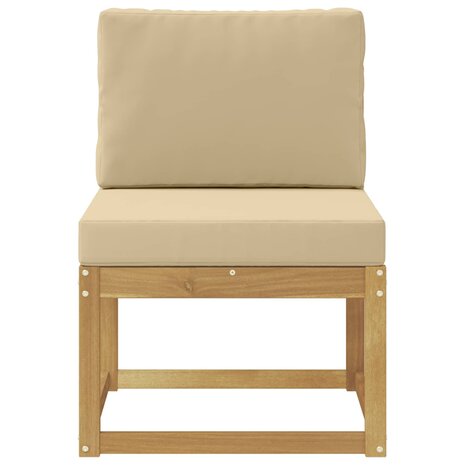 Buiten bankenset Wit en Beige 59 x 63 x 73 cm 3
