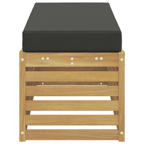 Buiten bankenset Wit en antracietkleurig 115 x 43 x 45 cm 4