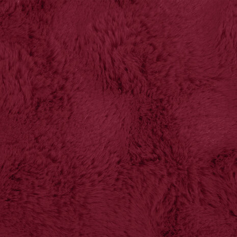 Antislip deken van imitatie konijnenbont Olite Bordeaux Rood 9