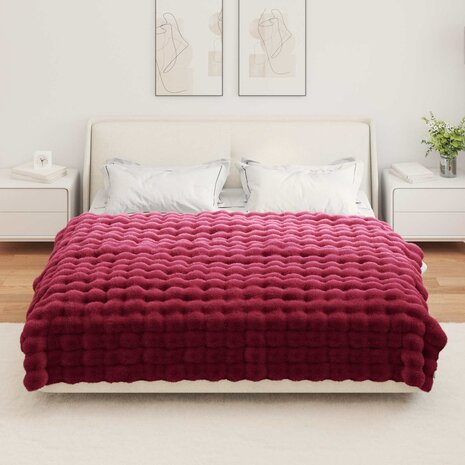 Antislip deken van imitatie konijnenbont Olite 4 st 13.65 kg 4