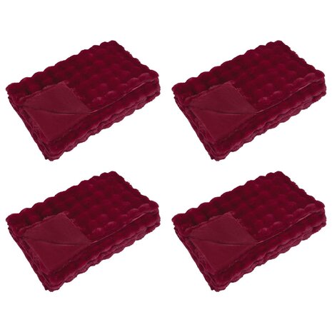Antislip deken van imitatie konijnenbont Olite 4 st 20.3 kg 2