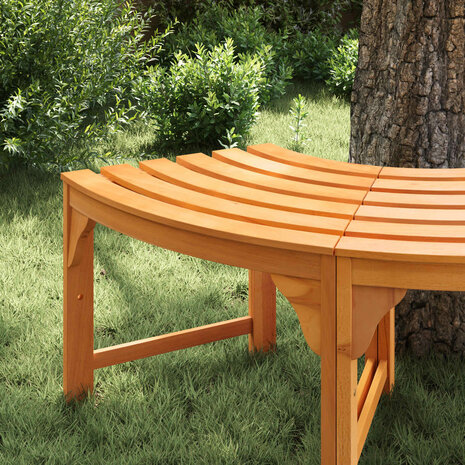 Boombank 4 -Seater 160 x 80 x 45cm Massief Eucalyptus Hout 3