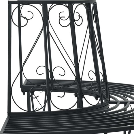 Boombank 4 zitplaatsen 160 x 80 x 89 cm Staal Zwart 5