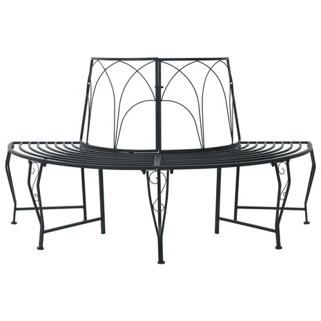 Boombank 4 zitplaatsen 160 x 80 x 89 cm Staal Zwart 1