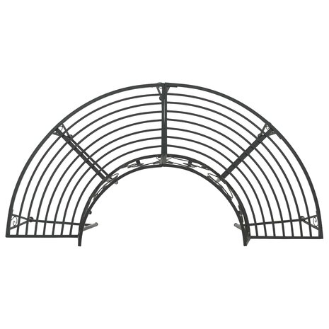 Boombank 4 zitplaatsen 160 x 80 x 89 cm Staal Zwart 2