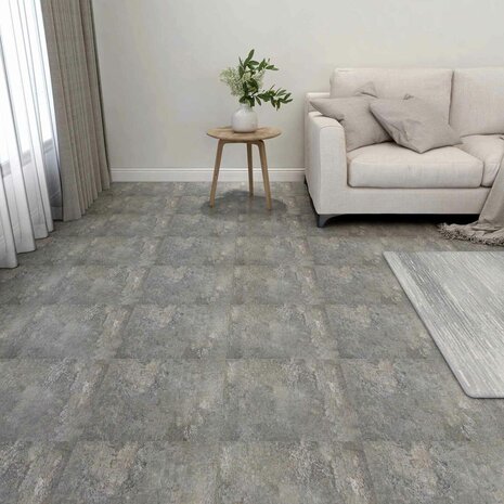 Vloerplanken Steen muur 5,11 m&sup2; 55 st PVC 1