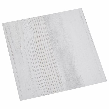 Vloerplanken Wit en Lichtgrijs 5,11 m&sup2; 55 st PVC 2