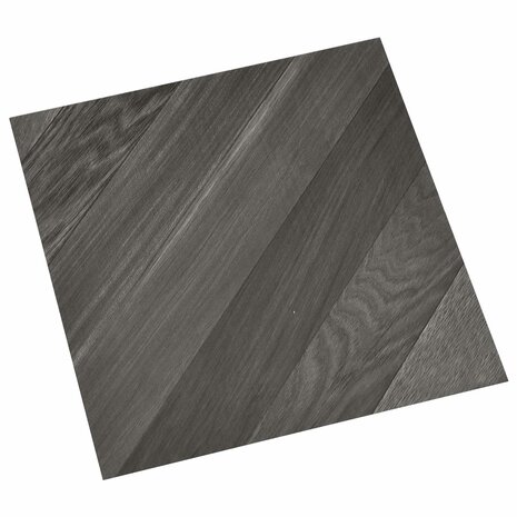 Zelfklevende Vloerplanken Streep Grijs 30,5 x 30,5 cm 20 st PVC 1