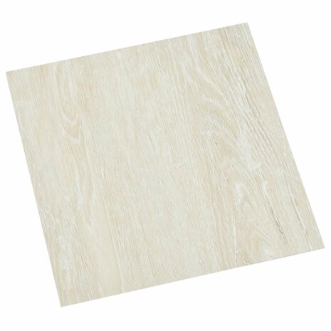 Zelfklevende Vloerplanken Cr&egrave;mekleurig 30,5 x 30,5 cm 20 st PVC 1