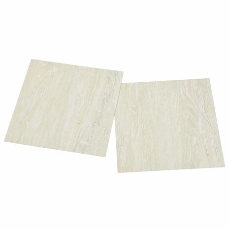 Zelfklevende Vloerplanken Cr&egrave;mekleurig 30,5 x 30,5 cm 20 st PVC 3