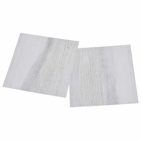 Zelfklevende Vloerplanken Wit en Hout 30,5 x 30,5 cm 20 st PVC 3