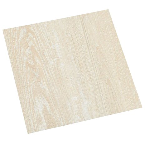 Zelfklevende Vloerplanken Wit en Beige 30,5 x 30,5 cm 20 st PVC 1