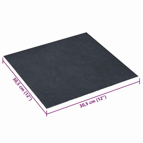 Zelfklevende Vloerplanken Zwart Marmer 30,5 x 30,5 cm 20 st PVC 7