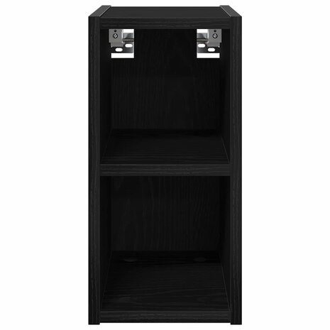 Hangkast Zwart Eiken 20 x 29,5 x 40 cm Bewerkt hout 5